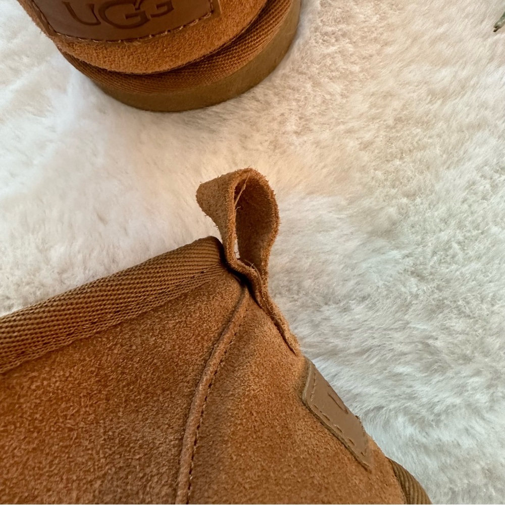 🩶SOLD🩶UGG | EUC - Classic Ultra Mini Booties - Size 7 - Chesnut - Picture 13 of 14
